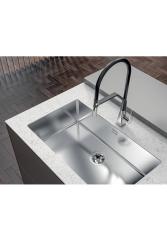 Foster Phantom Slimline RVS Zlew 71x40cm Podbudowa dla blatów ceramicznych 1208971121