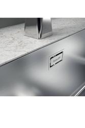 Foster Phantom Slimline RVS Zlew 40x40cm Podbudowa dla ceramicznych blatów kuchennych 1208971123