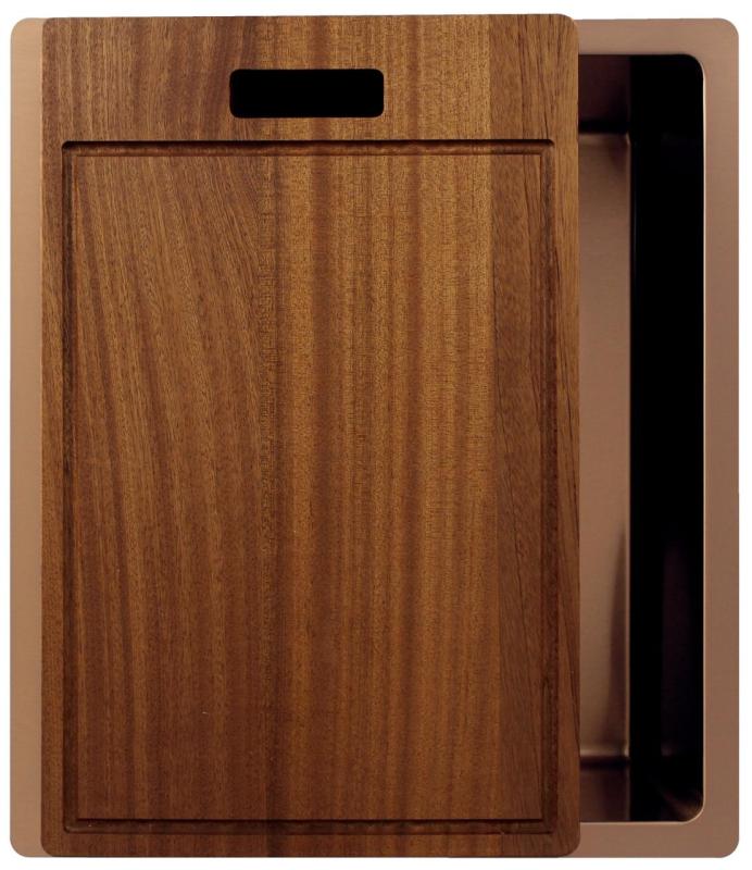 Pure.Sink Exclusivo Miedziany zlewozmywak 34x40 cm promień 10mm, montaż podblatowy, równoległy i nadblatowy PEX3440-62