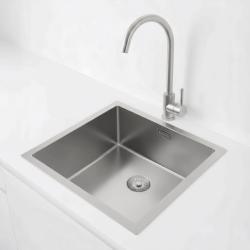 Pure.Sink Exclusivo RVS zlew 40x40 cm, promień 10mm, montaż podblatowy, równoległy i nadblatowy PEX4040-02