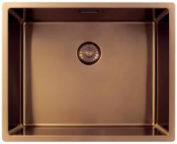 Pure.Sink Exclusivo Miedziany zlew 50x40 cm promień 10mm do montażu podszafkowego, płaskiego i nadbudowy PEX5040-62
