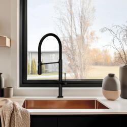 Pure.Sink Exclusivo Miedziany zlew 50x40 cm promień 10mm do montażu podszafkowego, płaskiego i nadbudowy PEX5040-62