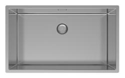Pure.Sink Exclusivo duży zlew ze stali nierdzewnej 70x40 cm promień 10mm, montaż podblatowy, równoległy i nawierzchniowy PEX7040-02