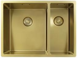 Pure.Sink Exclusivo Złoty 1,5 półtora zlewozmywak 34+18 cm promień 10mm PEX341840-60