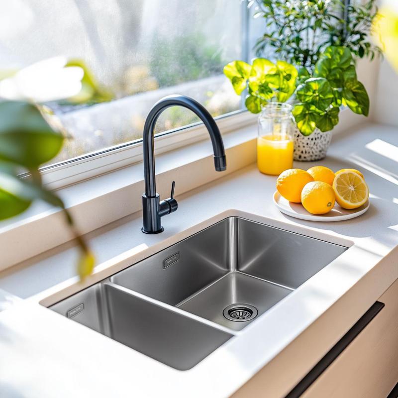 Pure.Sink Exclusivo RVS 1,5 półtora zlewozmywaka 18+34 cm 10mm promień PEX183440-02