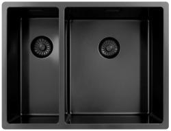 Pure.Sink Exclusivo Gun Metal 1,5 półtora zlewozmywaka 18+34 cm 10mm promień PEX183440-61