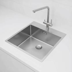 Pure.Sink Exclusivo RVS zlew 49x52 cm Tapwing z otworem na kran 10mm promień PEX4540T-02