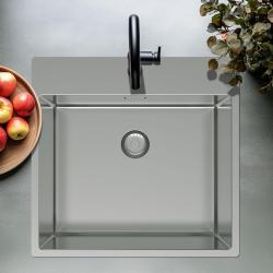 Pure.Sink Exclusivo RVS zlew 54x52cm Tapwing z otworem na kran 10mm promień PEX5040T-02