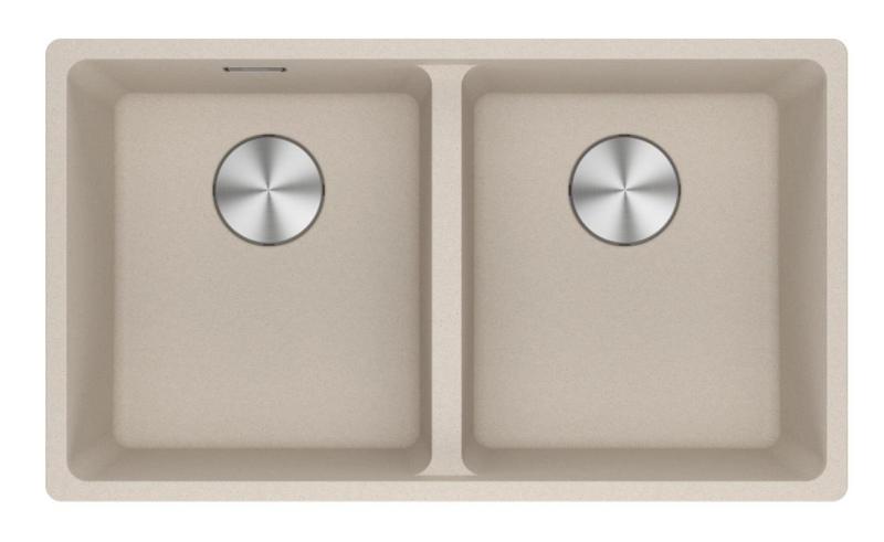 Franke Maris MRG 120-35-35 Fragranite Coffee cream podwójny zlew podbudowany 125.0725.661