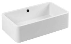 Ausmann Ceramic Mira Ceramiczny Biały Zlew - Podbudowa i Międzybudowa 795 x 460 mm z Czarnym Korkiem 1208971469