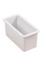 Ausmann Ceramic Ember Ceramiczny Biały Półzlewozmywak montowany od góry i dołu 174 x 400 mm z Złotym korkiem 1208971501