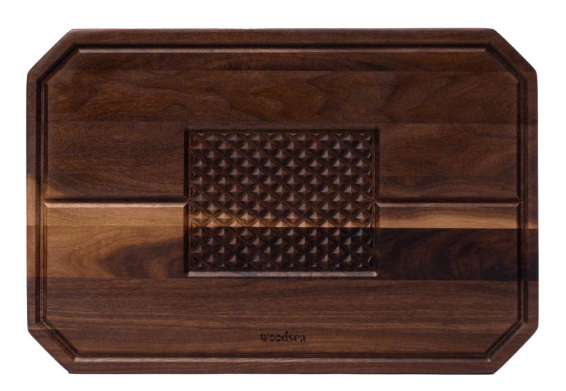 Zamek Woodsea - Stek z orzechowego drewna, deska do krojenia i podawania 45x30 cm 1208971569
