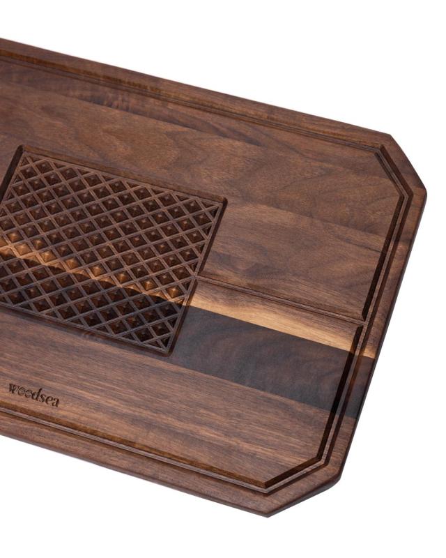 Zamek Woodsea - Stek z orzechowego drewna, deska do krojenia i podawania 45x30 cm 1208971569