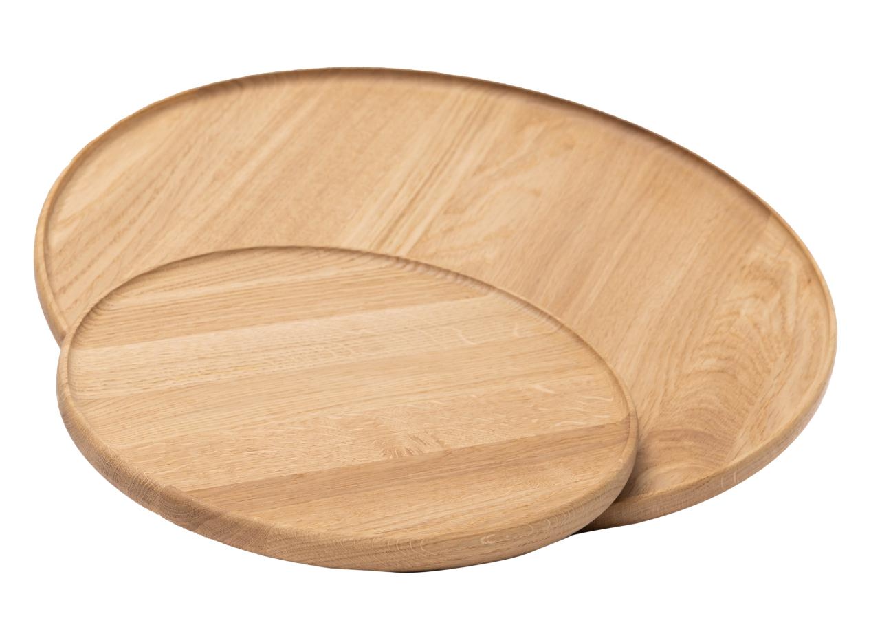 Taca do podawania Woodsea L - Okrągła taca z dębu Ø45 cm 1208971588