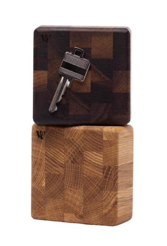 Woodsea End Grain Walnut - Kluczyk z orzecha włoskiego 9x9 cm 1208971601