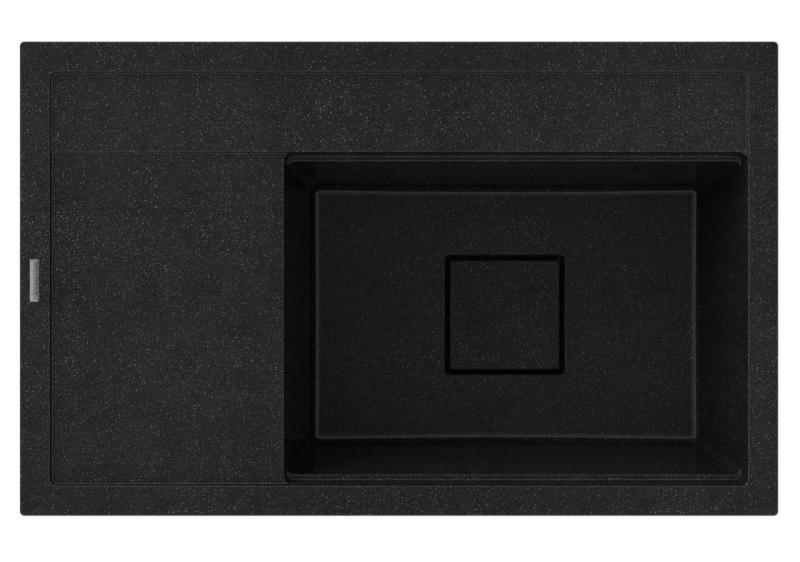 Graniteland Seta Granitowy czarny arduin Kamień ciężki Zlew na budowę 80x50 cm 1208971619