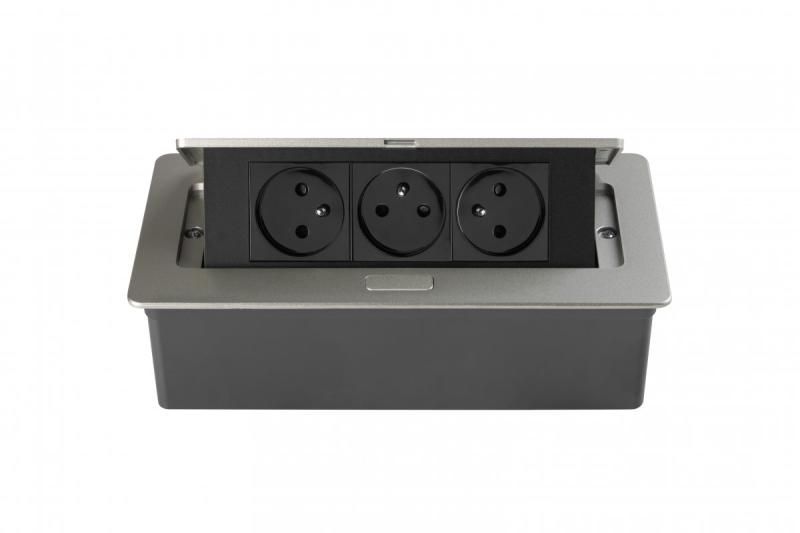 Gniazdo zasilające SOFT wysuwane, kabel zasilający 1,5m