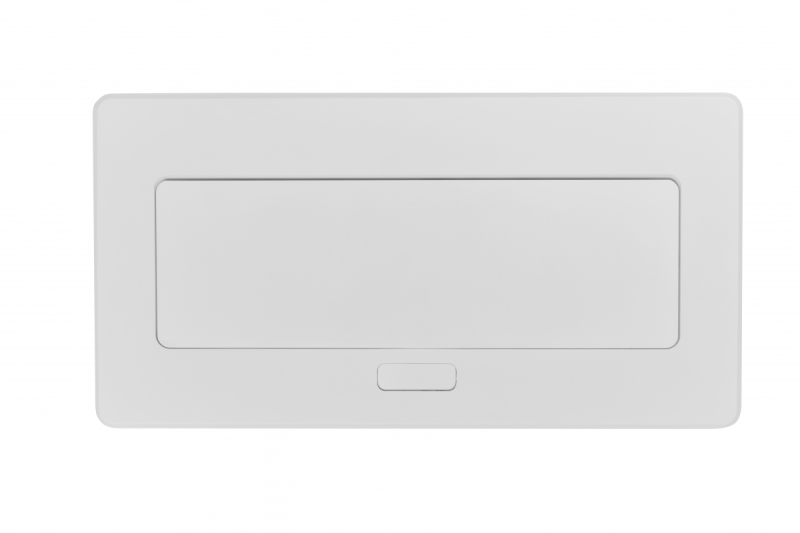 Gniazdo meblowe MULTISOFT 2x gniazdo z uziemieniem, USB A+C, RJ45, HDMI, kabel zasilający z wtyczką, białe