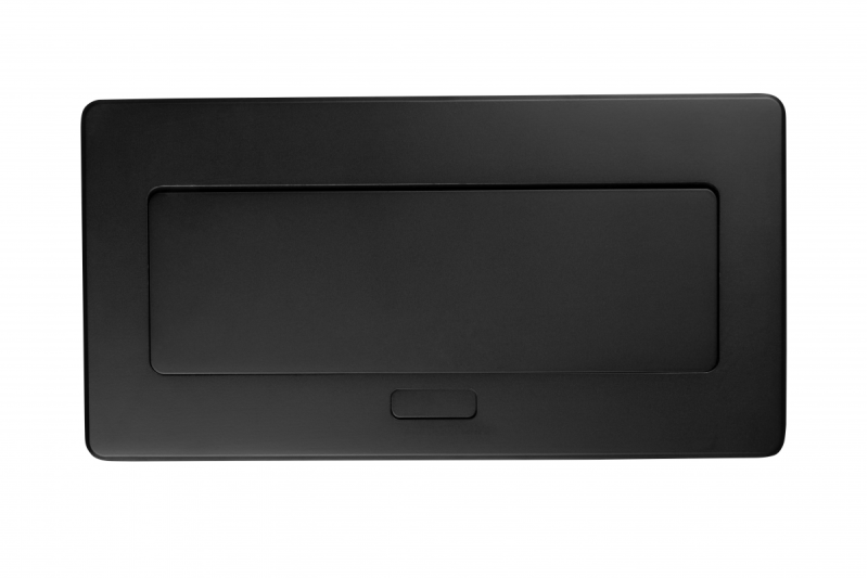 Gniazdo meblowe MULTISOFT 2x Gniazdo z Uziemieniem, USB A+C, RJ45, HDMI, Kabel Zasilający z Wtyczką, Czarny