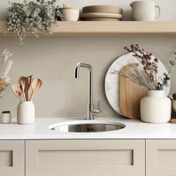 Pure.Sink Rondo Okrągła umywalka ze stali nierdzewnej do montażu wpuszczanego, podblatowego i natynkowego, 37 cm, RD375-SS