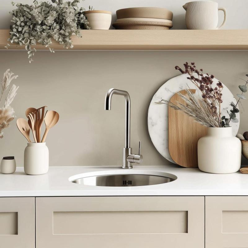Pure.Sink Rondo RVS Okrągły Zlew montaż płaski, podtynkowy i nakładany 38 cm PRN38-02