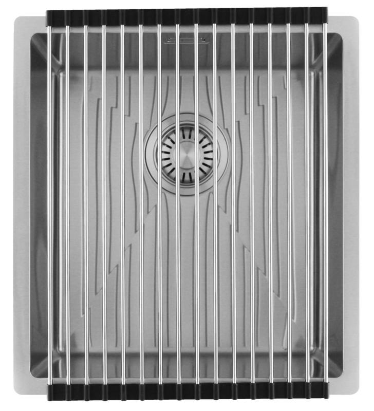 Pure.Sink Luxion Zlewozmywak ze stali nierdzewnej 36x40 cm do montażu podblatowego, wpuszczanego i natynkowego  PLX3640-02