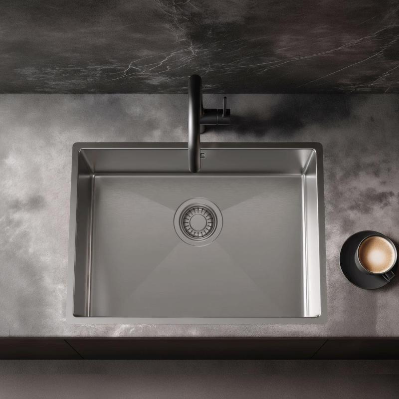 Pure.Sink Luxion Zlew ze stali nierdzewnej 50 x 40 cm do montażu podblatowego, wpuszczanego i natynkowego PLX5040-02