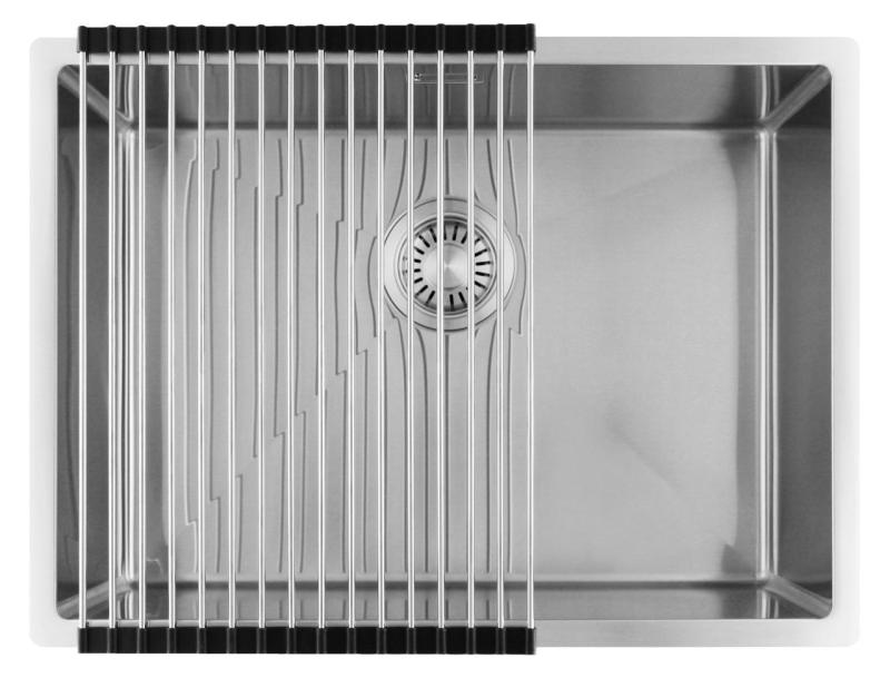 Pure.Sink Luxion Zlewozmywak ze stali nierdzewnej 55 x 40 cm do montażu podblatowego, wpuszczanego i natynkowego PLX5540-02