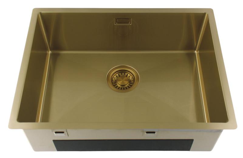 Pure.Sink Luxion Złota umywalka 55 x 40 cm do montażu podblatowego, wpuszczanego i natynkowego PLX5540-60