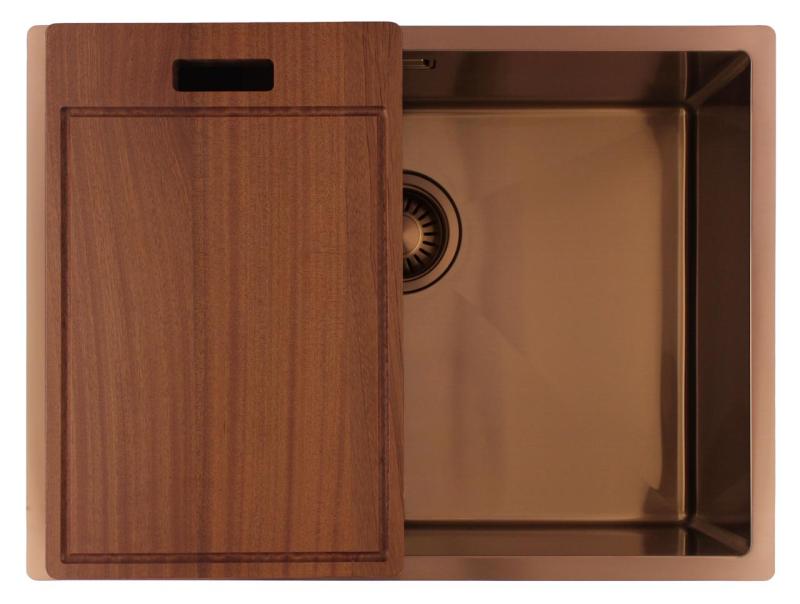 Pure.Sink Luxion Miedziana umywalka 55x40 cm do montażu podblatowego, wpuszczanego i natynkowego PLX5540-62