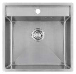 Pure.Sink Luxion Zlewozmywak ze stali nierdzewnej 51 x 50 cm Tapwing z otworem na baterię PLX5150T-02