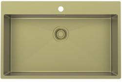 Pure.Sink Luxion Duża złota umywalka 78x50 cm Bateria z otworem na baterię PLX7850T-60