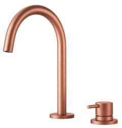 Pure.Sink Luxion 2-otworowa miedziana bateria kuchenna z okrągłą wylewką PLX2HR-62