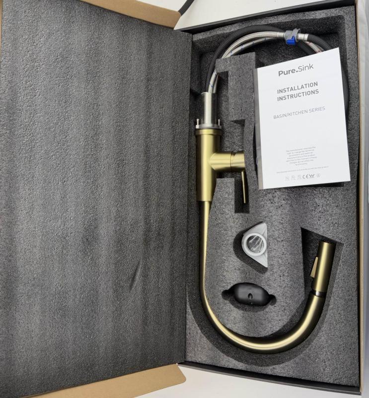 Pure.Sink Elite Steel Stream-S bateria kuchenna PVD miedziana z wysuwaną wylewką PS8045-62