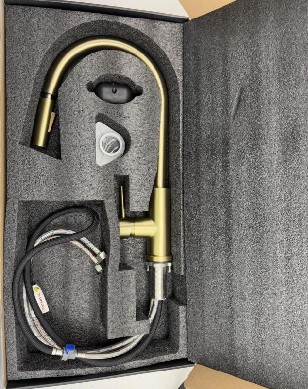 Pure.Sink Elite Steel Stream-S bateria kuchenna PVD miedziana z wysuwaną wylewką PS8045-62