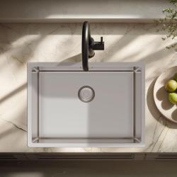 Pure.Sink Exclusivo Specjalna umywalka ze stali nierdzewnej o długości 35 cm, 50 x 35 cm, promień 10 mm PEX5035-02