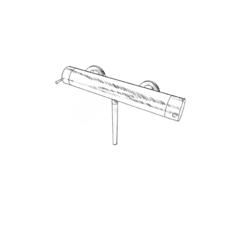 MURO TUA Bateria prysznicowa z zestawem prysznicowym chrom M1.B1.CR