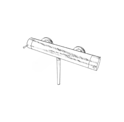 MURO TUA Termostatyczny bateria prysznicowa z zestawem prysznicowym chrom M1.B1TH.CR