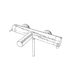 MURO TUA Termostat wannowy z zestawem prysznicowym chrom M1.B2TH.CR