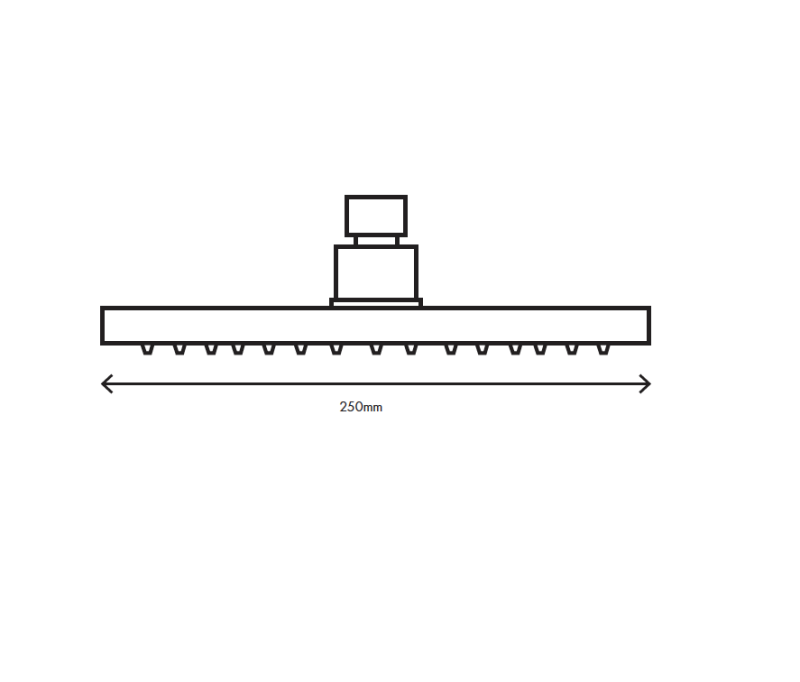 MURO TUA Głowica prysznicowa 250 mm Chrom M1.BA2.M.CR