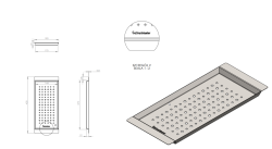 Massimo Akcesoria Wkładka czarna matowa 183 x 430 x 19 mm