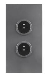 Indux Corner Słup energetyczny z 2 gniazdkami Penaarde Gun metal 1208972282