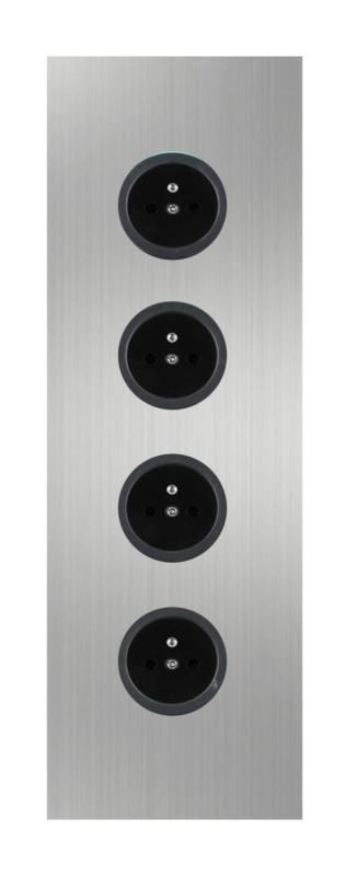 Indux Corner Słup energetyczny z 4 gniazdkami Penaarde ze stali nierdzewnej 1208972304