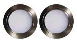 Indux Luma Mała kuchnia do zabudowy Multi Tone LED Set 2 reflektory w stylu stali nierdzewnej 1208972326