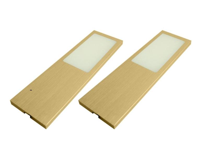 Indux Solin Zestaw oświetlenia kuchennego Multi Tone LED, 2 reflektory punktowe x 4 W, złoty 1208972364