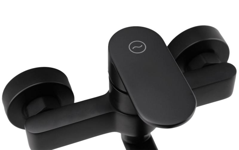 Aquanello Casa Single-lever Kitchen Wall Faucet Black with 15 cm spout BL-1415-CS