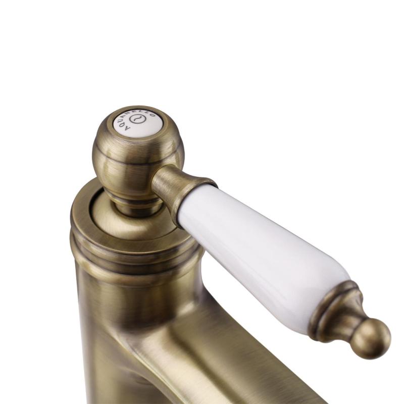 Aquanello Heritage Manor Klasyczna, nostalgiczna bateria umywalkowa Brąz BN-1001-HM