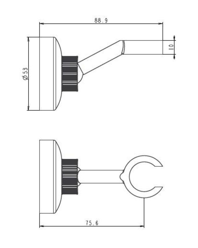 Aquanello Heritage Collection Klasyczny uchwyt na słuchawkę prysznicową ze stali nierdzewnej NB-9003-HC