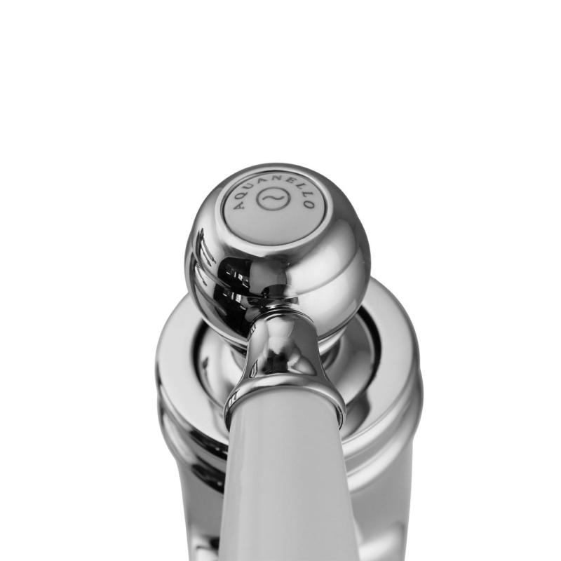 Aquanello Heritage Manor Klasyczna, nostalgiczna bateria umywalkowa chromowana CR-1001-HM