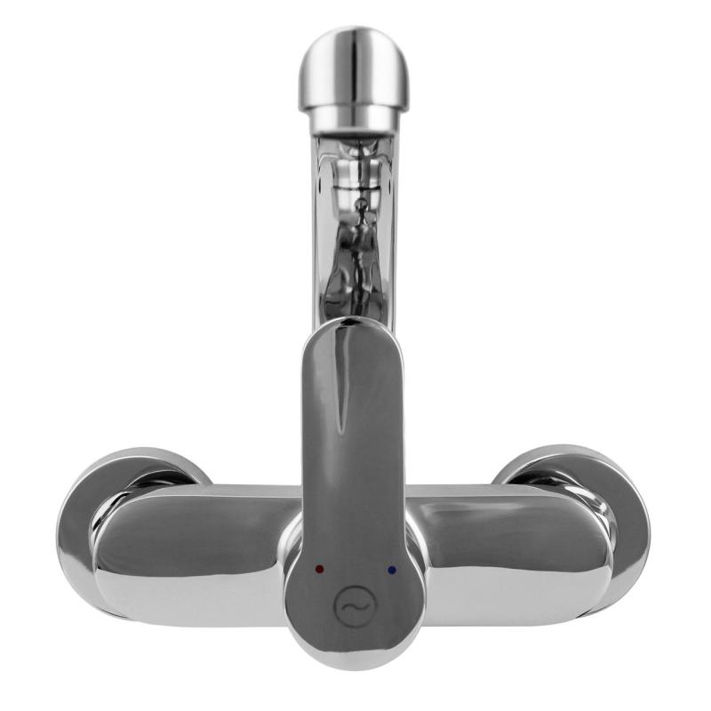 Aquanello Casa Bateria kuchenna ścienna z górnym wylewką Chrom CR-1003-CS